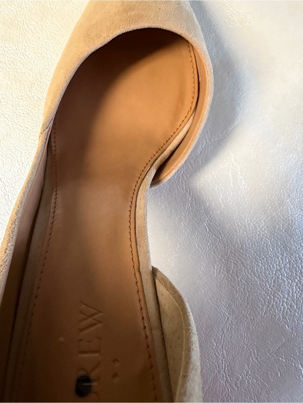 J. Crew Beige Suede Pointed-Toe D'Orsay Pumps - Picture 11 of 11